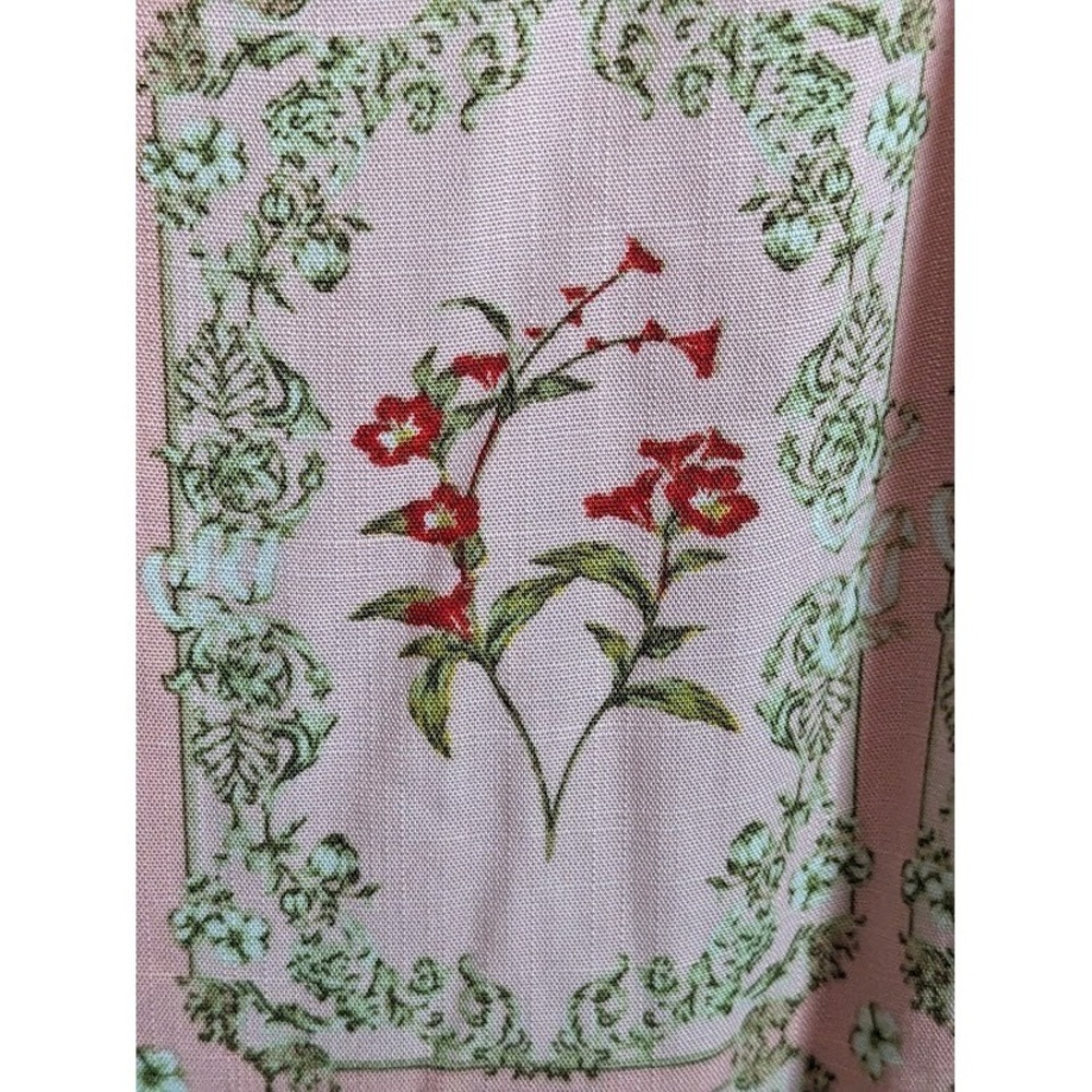 AguaBendita Target Mini Dress 3X Floral Tile Dainty Blush Pink Flutter Sleeve - Picture 4 of 16